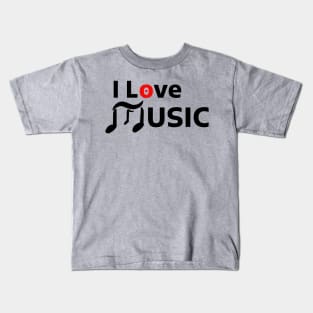 I Love Music Kids T-Shirt